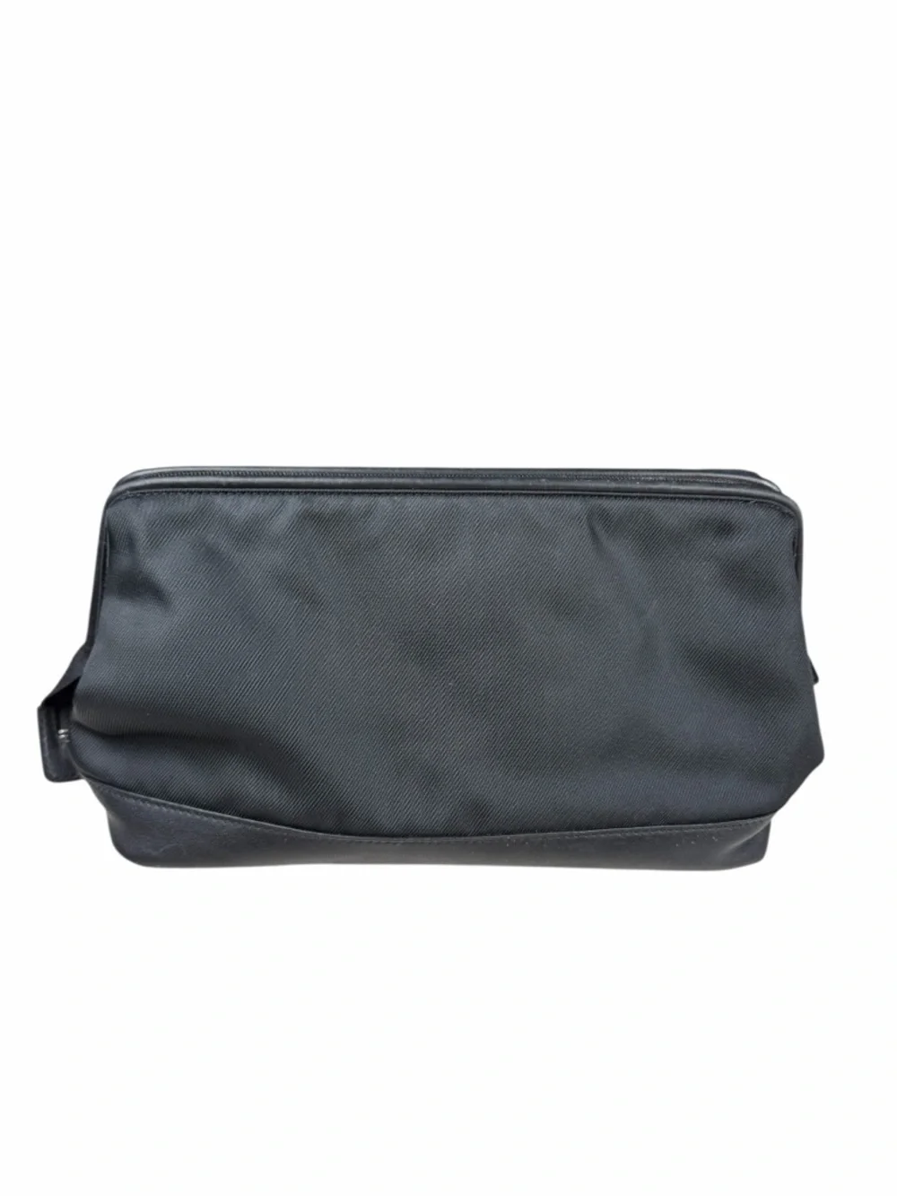Coach Twill Travel Kit style # 5488 in Black Canvas/Leather